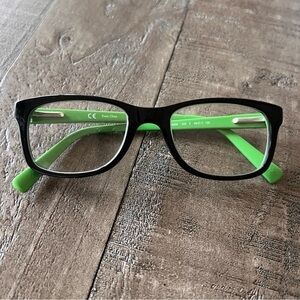 NIKE 5509 Boys RX Able Frames‎ Black/Green Size 46/17/130